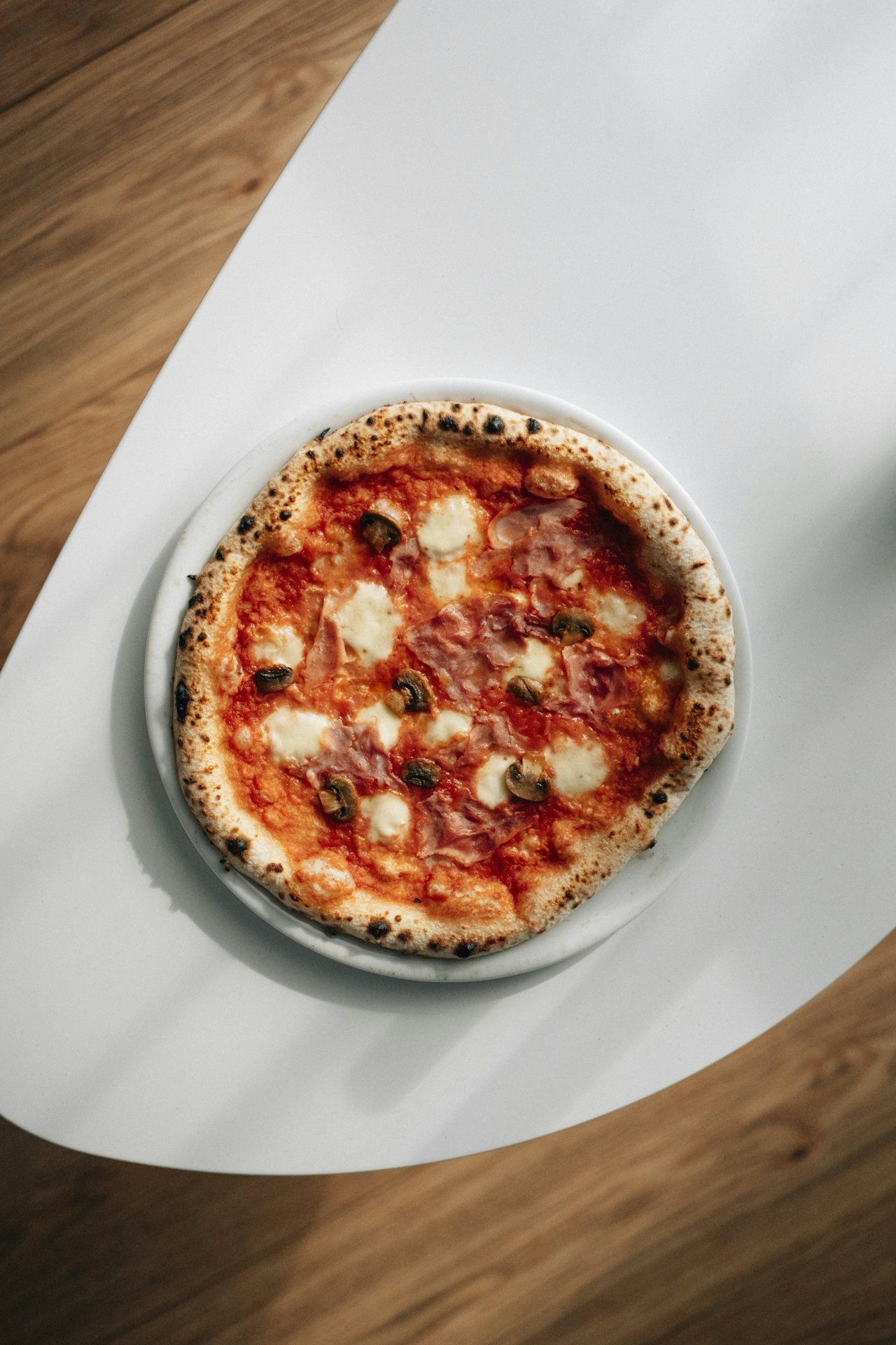 Pizza doce servida ao final do rodízio